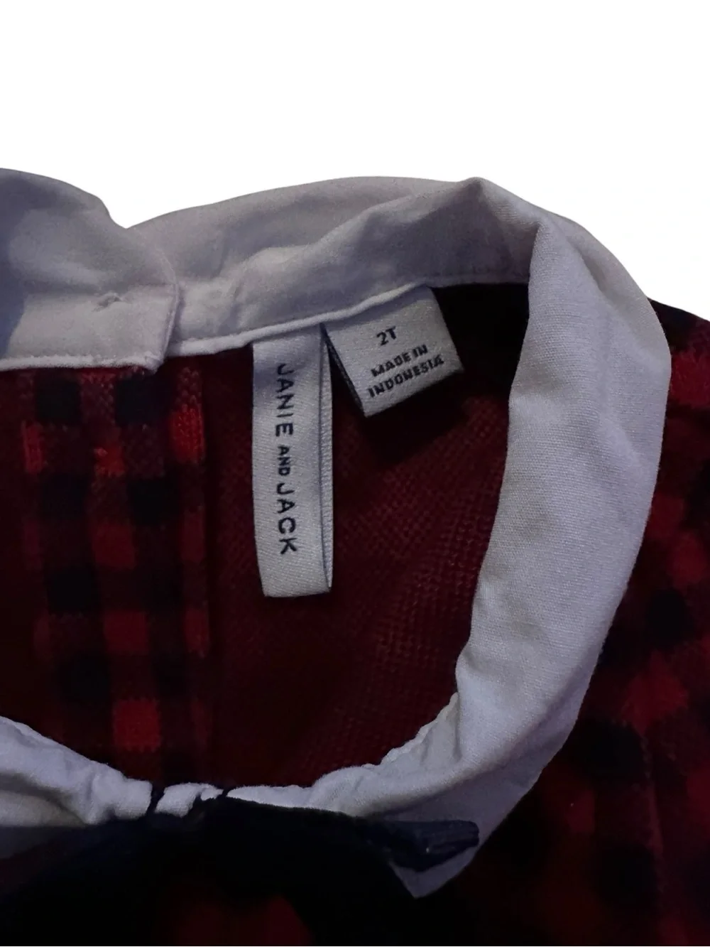 Janie and Jack Red Plaid Holiday Dress - Size 2T